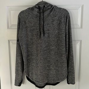 Heather grey thermal hoodie